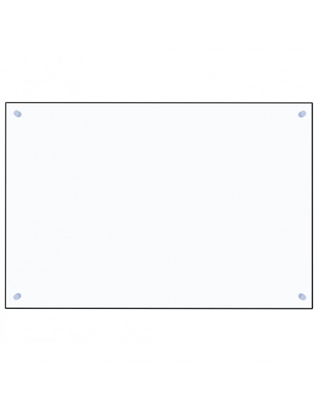 Paraschizzi per Cucina Trasparente 90x60 cm in Vetro Temperato