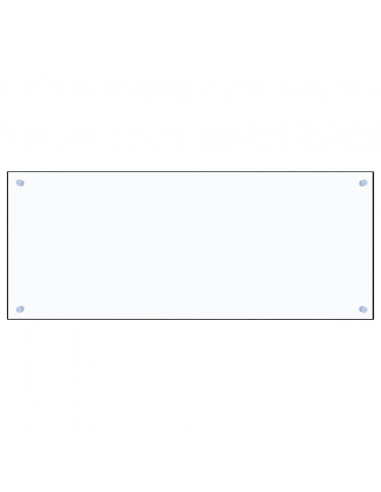 Paraschizzi per Cucina Trasparente 100x40 cm in Vetro Temperato