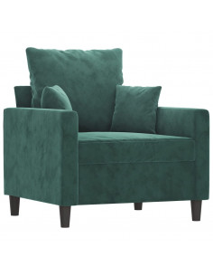 Poltrona Verde Scuro 60 cm Velluto 2