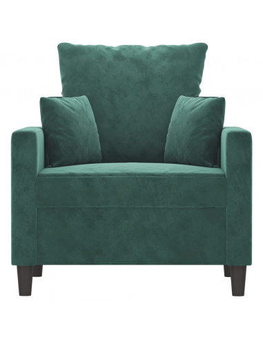 Poltrona Verde Scuro 60 cm Velluto
