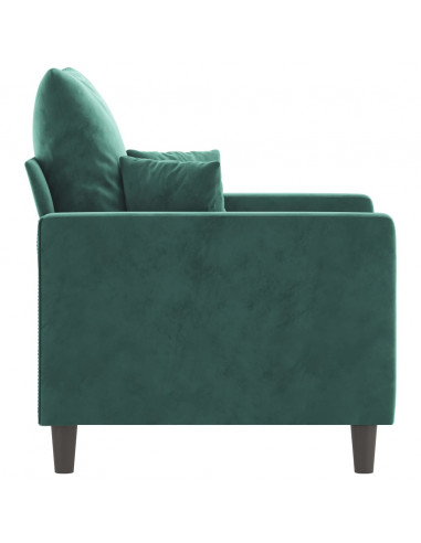 Poltrona Verde Scuro 60 cm Velluto