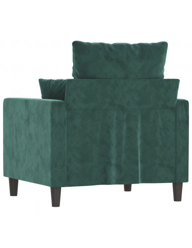 Poltrona Verde Scuro 60 cm Velluto