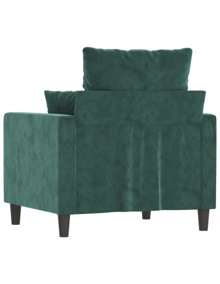 Poltrona Verde Scuro 60 cm Velluto