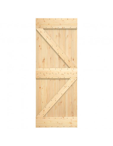Porta NARVIK 70x210 cm in Legno Massello di Pino