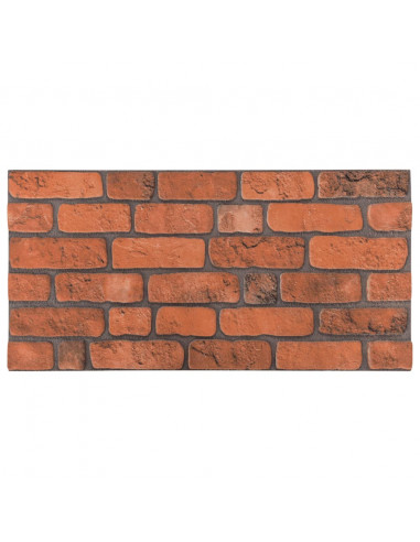 Pannelli Murali 3D con Design a Mattoni Terracotta 10 pz EPS