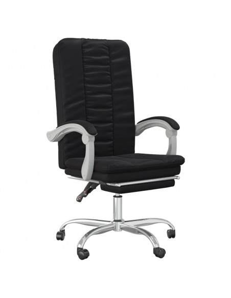 Poltrona da Ufficio Reclinabile Nera in Similpelle