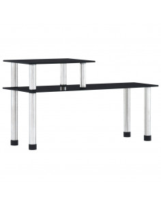 Mensola da Cucina Nera 45x16x26 cm in Vetro Temperato 2