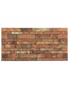 Pannelli Murali 3D con Mattoni Marrone 10 pz in EPS 2
