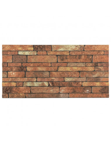 Pannelli Murali 3D con Mattoni Marrone 10 pz in EPS