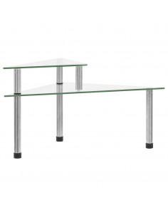 Mensola da Cucina Trasparente 49,5x35x19 cm in Vetro Temperato 2