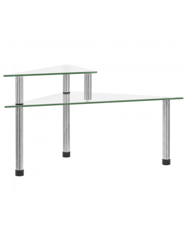 Mensola da Cucina Trasparente 49,5x35x19 cm in Vetro Temperato