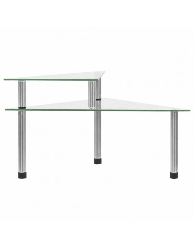 Mensola da Cucina Trasparente 49,5x35x19 cm in Vetro Temperato