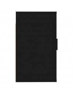 Mobili Porta TV a Parete 2 pz Nero 40x34,5x60 cm 2