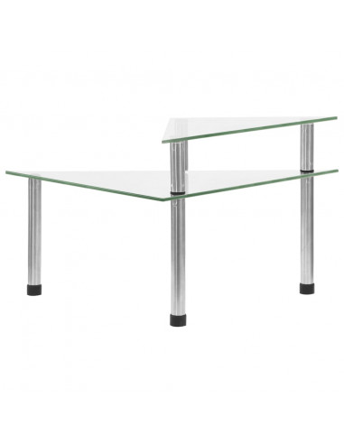 Mensola da Cucina Trasparente 49,5x35x19 cm in Vetro Temperato