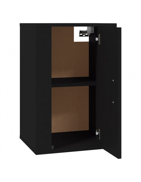 Mobili Porta TV a Parete 2 pz Nero 40x34,5x60 cm