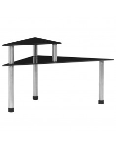 Mensola da Cucina Nera 49,5x35x26 cm in Vetro Temperato 2