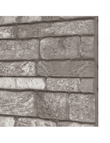 Pannelli Murali 3D con Design a Mattoni Grigio Scuro 10 pz EPS