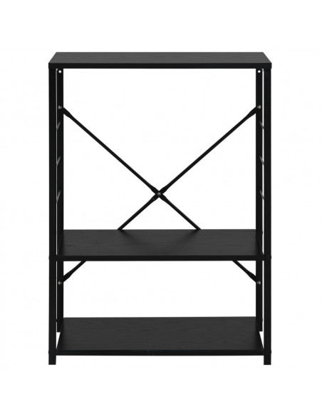 Mobile per Microonde Nero 60x39,6x79,5 cm Legno Multistrato