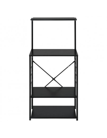 Mobile per Microonde Nero 60x39,6x123 cm Legno Multistrato