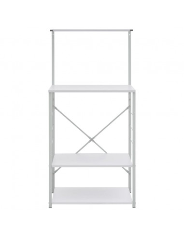 Mobile per Microonde Bianco 60x39,6x123 cm Legno Multistrato