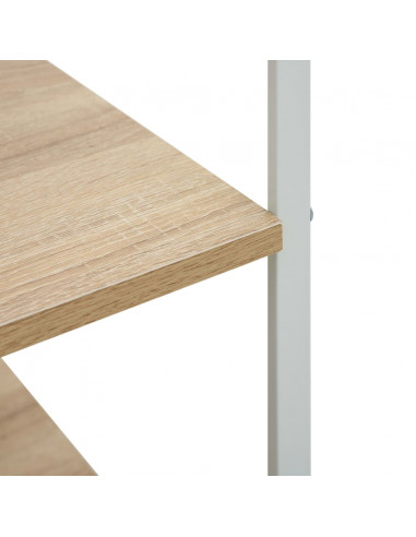 Mobile Microonde Bianco Rovere 60x39,6x123cm Legno Multistrato