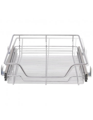 Cestelli a Rete Estraibili 2 pz 500 mm Argentati