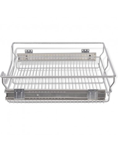 Cestelli a Rete Estraibili 2 pz 600 mm Argentati