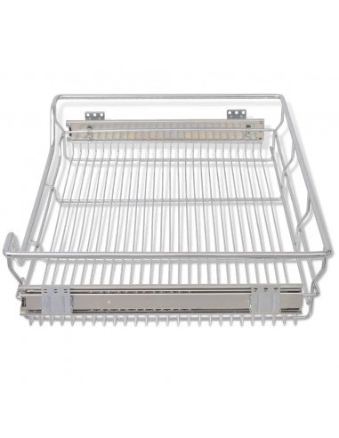 Cestelli a Rete Estraibili 2 pz 800 mm Argentati