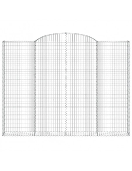 Cesti Gabbioni ad Arco 3 pz 300x30x220/240 cm Ferro Zincato