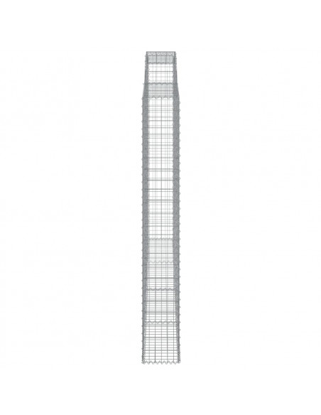 Cesti Gabbioni ad Arco 3 pz 300x30x220/240 cm Ferro Zincato