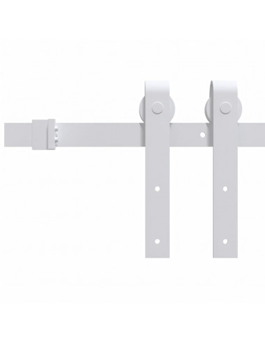 Porta Scorrevole con Set Hardware 80x210 cm Legno Massello Pino