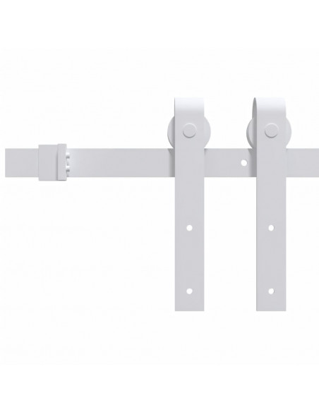 Porta Scorrevole con Set Hardware 80x210 cm Legno Massello Pino