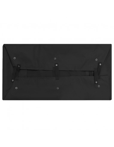 Telo per Carrello da Giardino Nero 81x41x21 cm in Tessuto