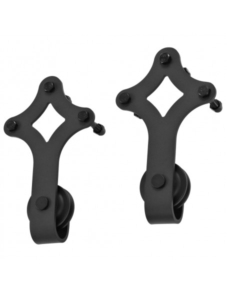 Porta Scorrevole con Set Hardware 80x210 cm Legno Massello Pino