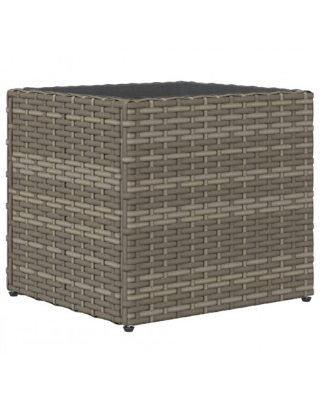 Fioriere da Giardino 2 pz Grigie 36x30x32 cm in Polyrattan