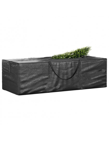 Custodia per Albero di Natale Nera 135x40x55 cm Polietilene