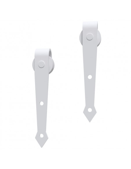 Porta Scorrevole con Set Hardware 80x210 cm Legno Massello Pino