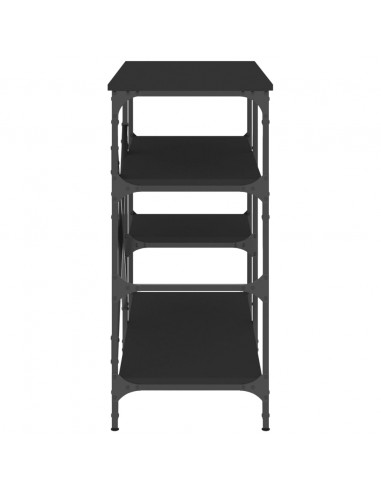 Mobile da Cucina Nero 90x40x84 cm Legno Multistrato e Metallo