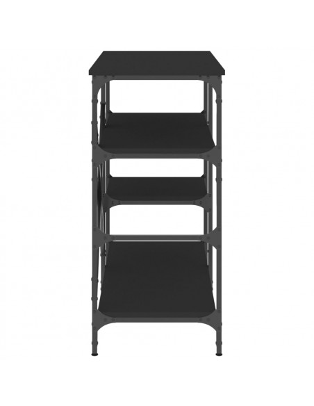 Mobile da Cucina Nero 90x40x84 cm Legno Multistrato e Metallo