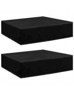 Coperture Arredi Giardino 2 pz 8 Occhielli 200x200x70 cm 2