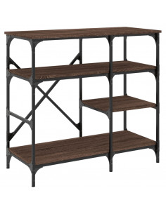 Mobile Cucina Rovere Marrone 90x40x84 cm Multistrato e Metallo 2