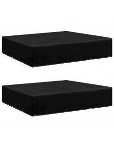 Coperture Arredi Giardino 2 pz 12 Occhielli 250x250x70 cm 2