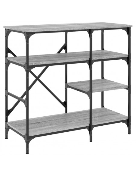 Mobile Cucina Grigio Sonoma 90x40x84 cm Multistrato e Metallo