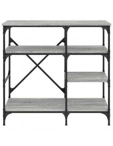 Mobile Cucina Grigio Sonoma 90x40x84 cm Multistrato e Metallo