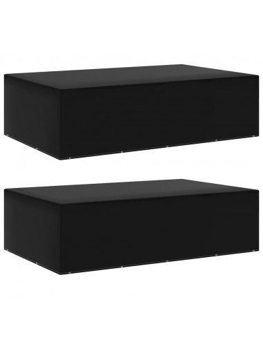 Coperture Arredi Giardino 2 pz 12 Occhielli 325x205x90 cm