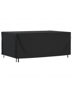 Copertura Mobili Giardino Nera 225x143x90cm Impermeabile 420D 2