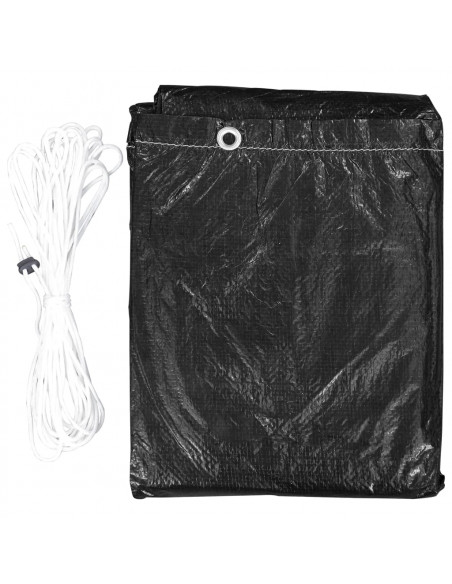 Copertura Giardino 2pz 6 Occhielli per Griglia 180x80x125 cm