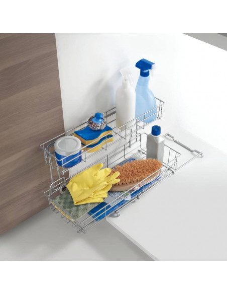 Metaltex Organizer per Lavello a 2 Livelli Limpio