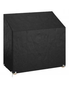 Copri Panca da Giardino 8 Occhielli 130x70x70/88 cm Polietilene 2