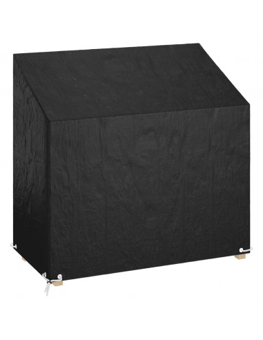 Copri Panca da Giardino 8 Occhielli 130x70x70/88 cm Polietilene
